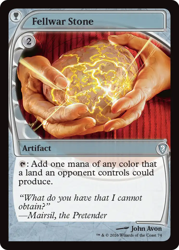 Fellwar Stone (Future Sight) [Mystery Booster: Commander Edition] | Black Swamp Games