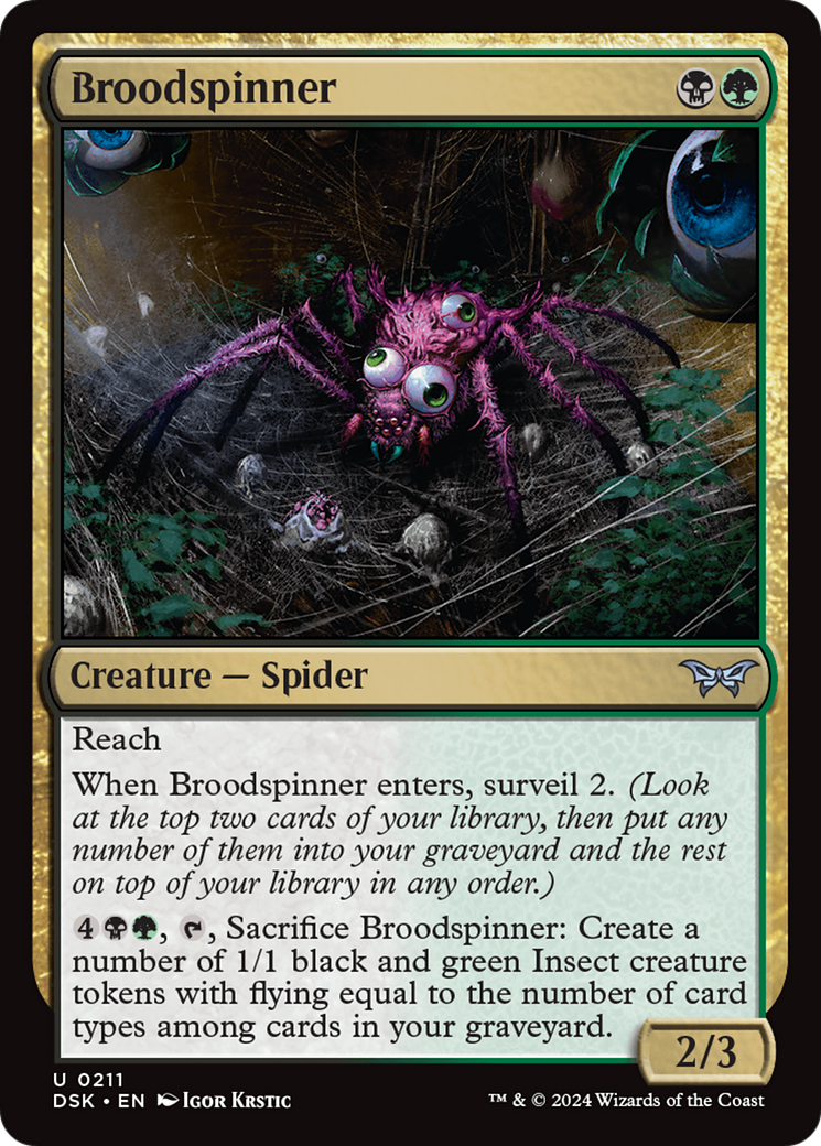 Broodspinner [Duskmourn: House of Horror] | Black Swamp Games