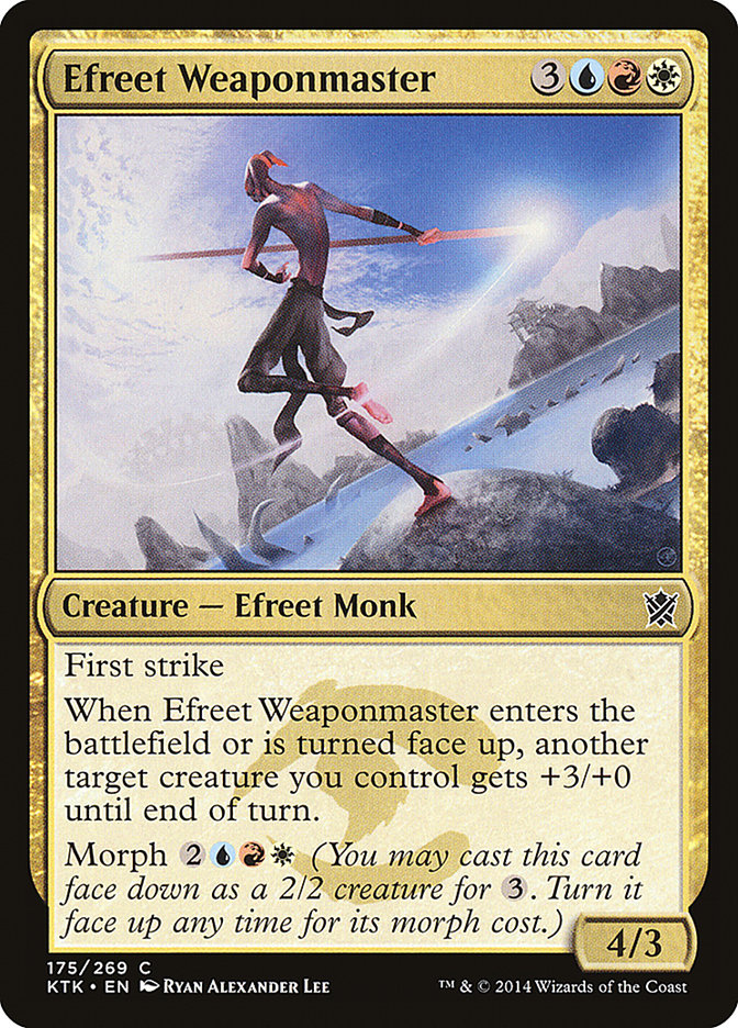 Efreet Weaponmaster [Khans of Tarkir] | Black Swamp Games