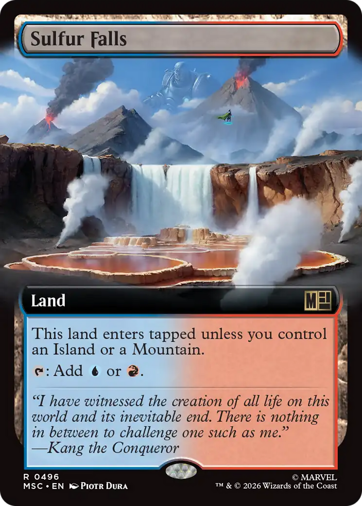 Sulfur Falls (Extended Art) [Marvel Super Heroes Commander] | Black Swamp Games