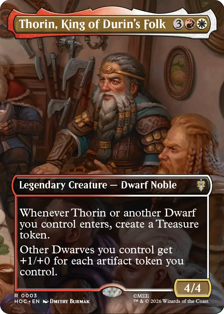 Thorin, King of Durin's Folk (Borderless) [The Hobbit: Eternal-Legal] | Black Swamp Games