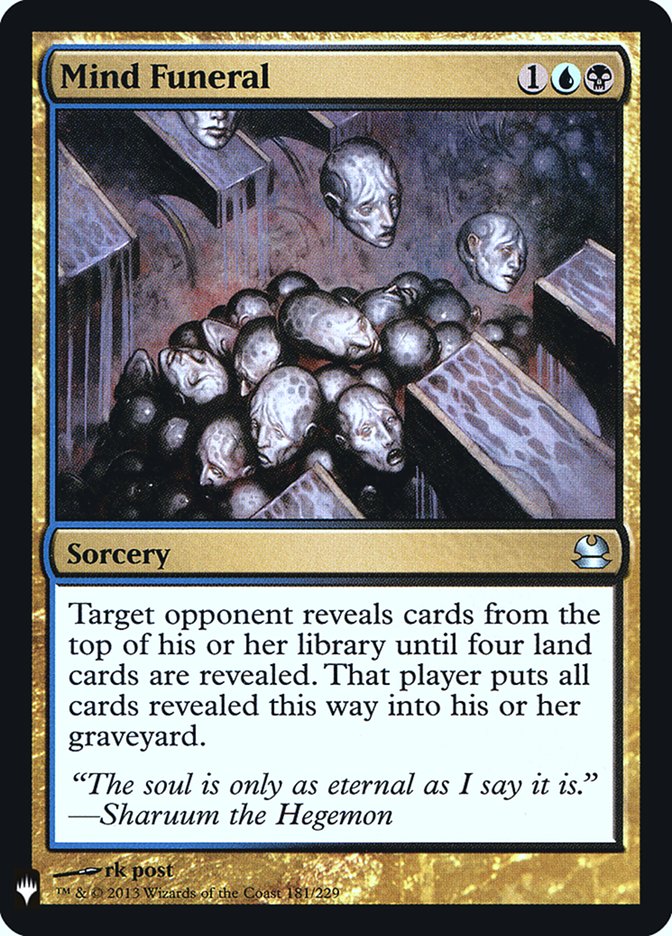 Mind Funeral [Mystery Booster] | Black Swamp Games