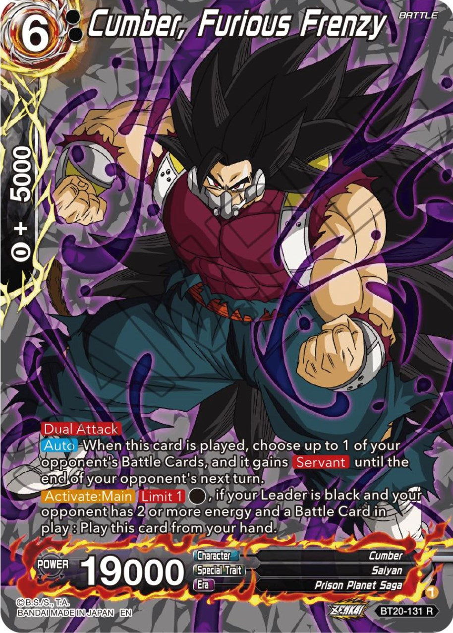 Cumber, Furious Frenzy (Silver Foil) (BT20-131) [Power Absorbed] | Black Swamp Games