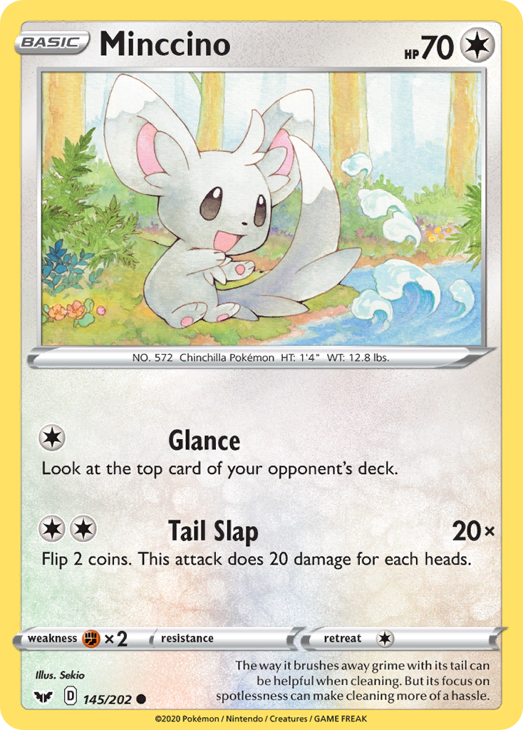 Minccino (145/202) [Sword & Shield: Base Set] | Black Swamp Games