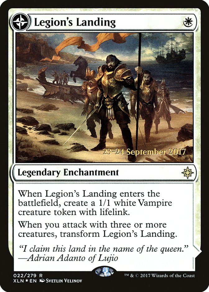 Legion's Landing // Adanto, the First Fort [Ixalan Prerelease Promos] | Black Swamp Games