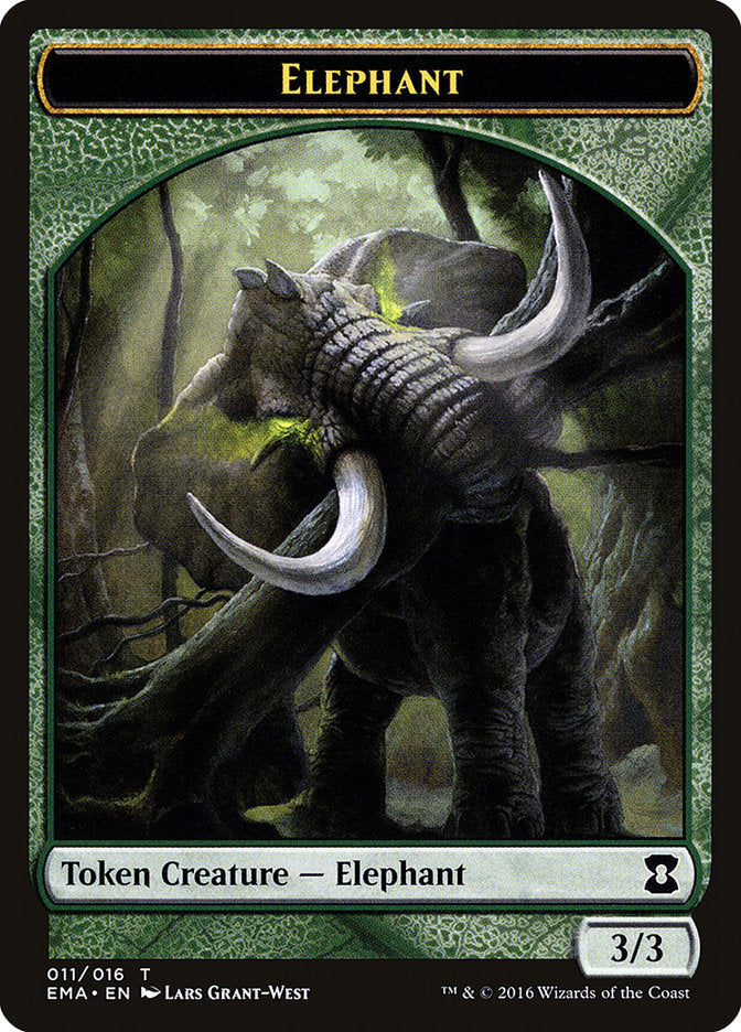 Elephant Token [Eternal Masters Tokens] | Black Swamp Games