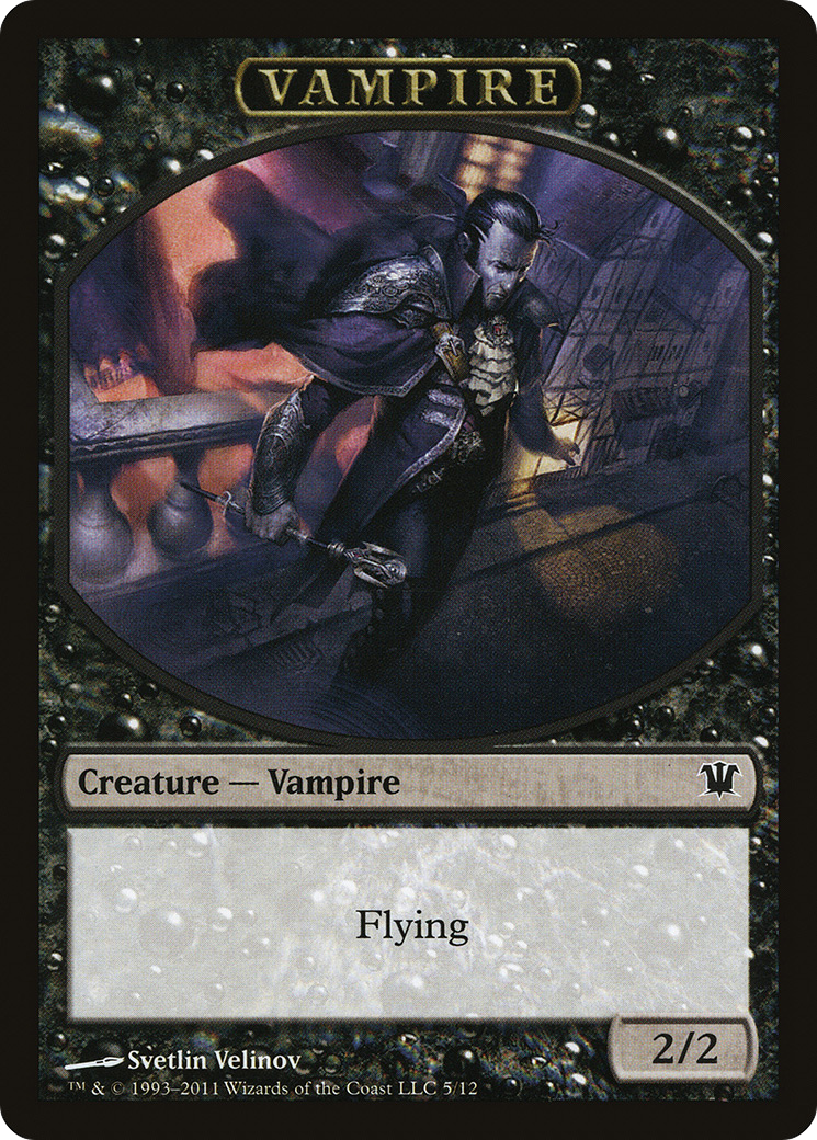 Vampire (0007) // Vampire (0008) Double-Sided Token [Innistrad Remastered Tokens] | Black Swamp Games