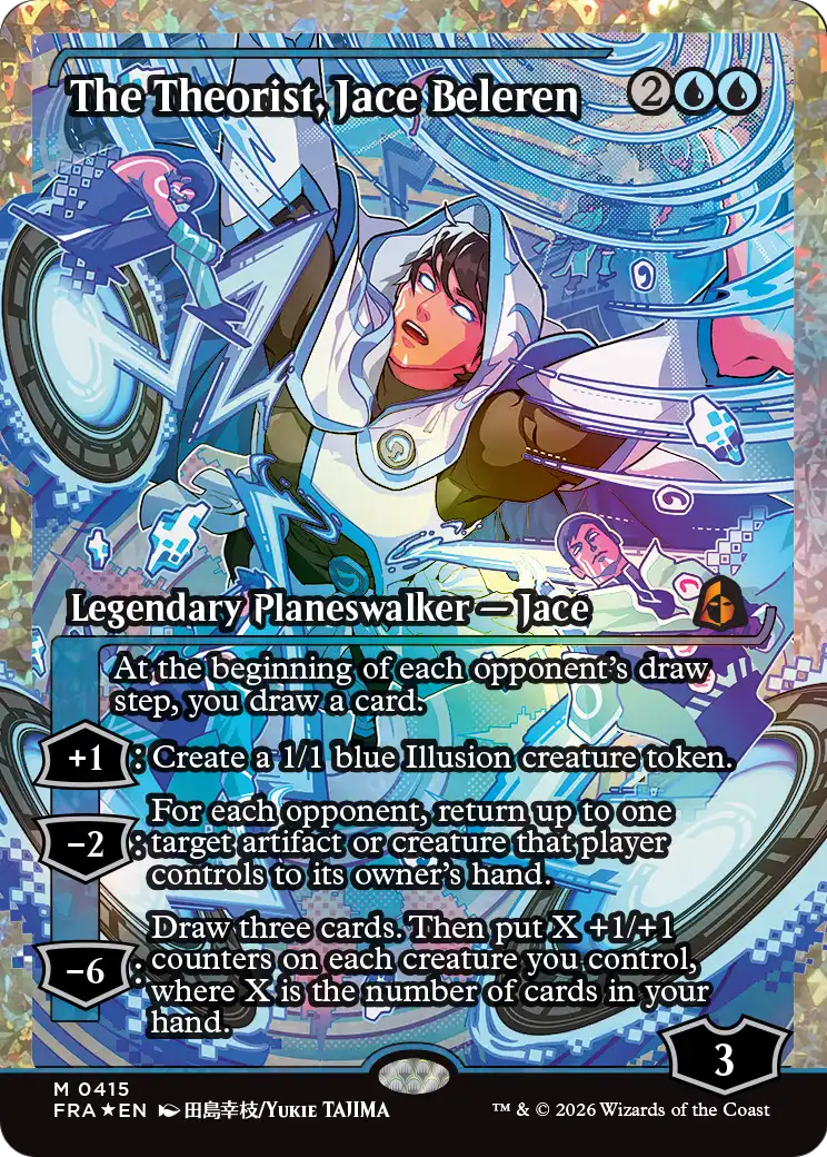 The Theorist, Jace Beleren (Showcase) (Fracture Foil) [Reality Fracture] | Black Swamp Games