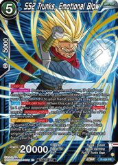 SS2 Trunks, Emotional Blow (Championship Selection Pack 2023 Vol.1) (Gold-Stamped) (P-454) [Tournament Promotion Cards] | Black Swamp Games