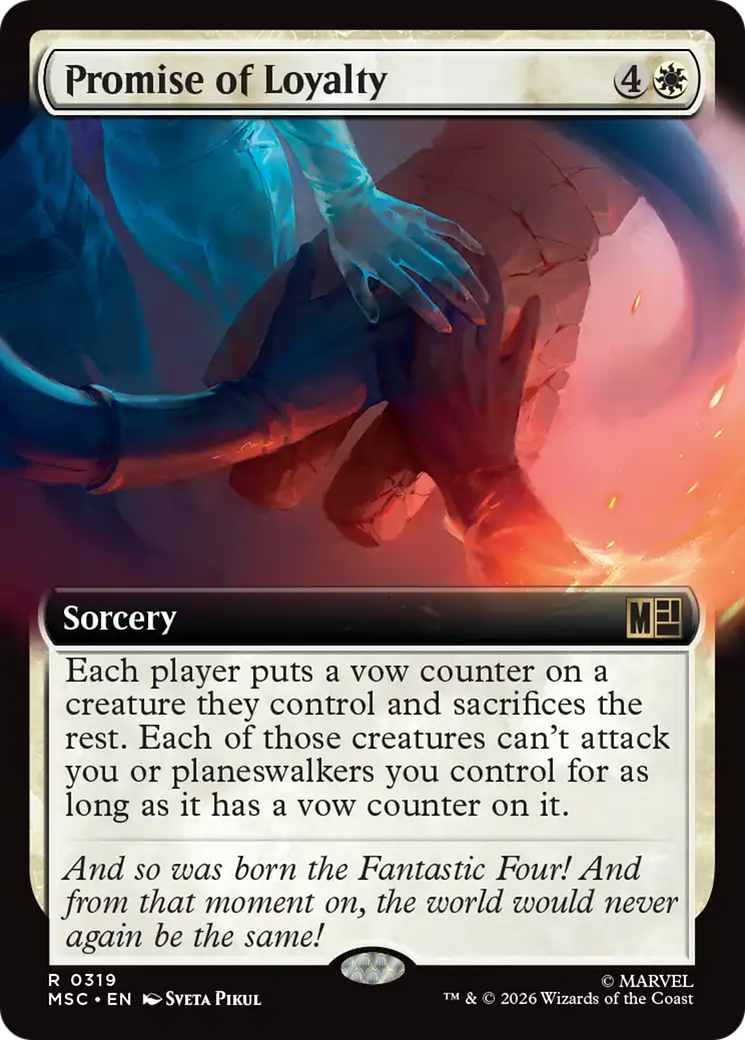 Promise of Loyalty (Extended Art) [Marvel Super Heroes Commander] | Black Swamp Games