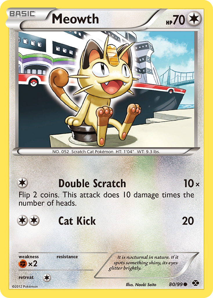 Meowth (80/99) [Black & White: Next Destinies] | Black Swamp Games