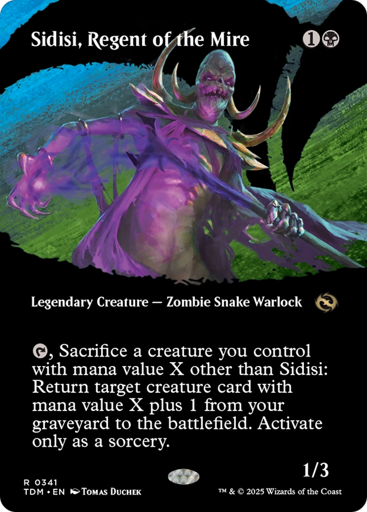 Sidisi, Regent of the Mire (Borderless) [Tarkir: Dragonstorm] | Black Swamp Games