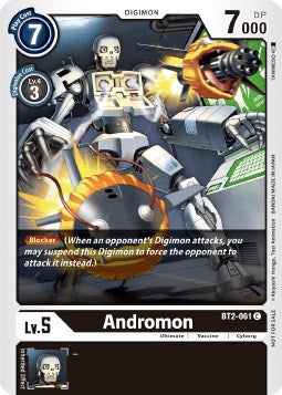 Andromon [BT2-061] (Double Diamond Pre-Release) [Release Special Booster Promos] | Black Swamp Games
