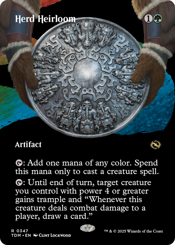 Herd Heirloom (Borderless) [Tarkir: Dragonstorm] | Black Swamp Games