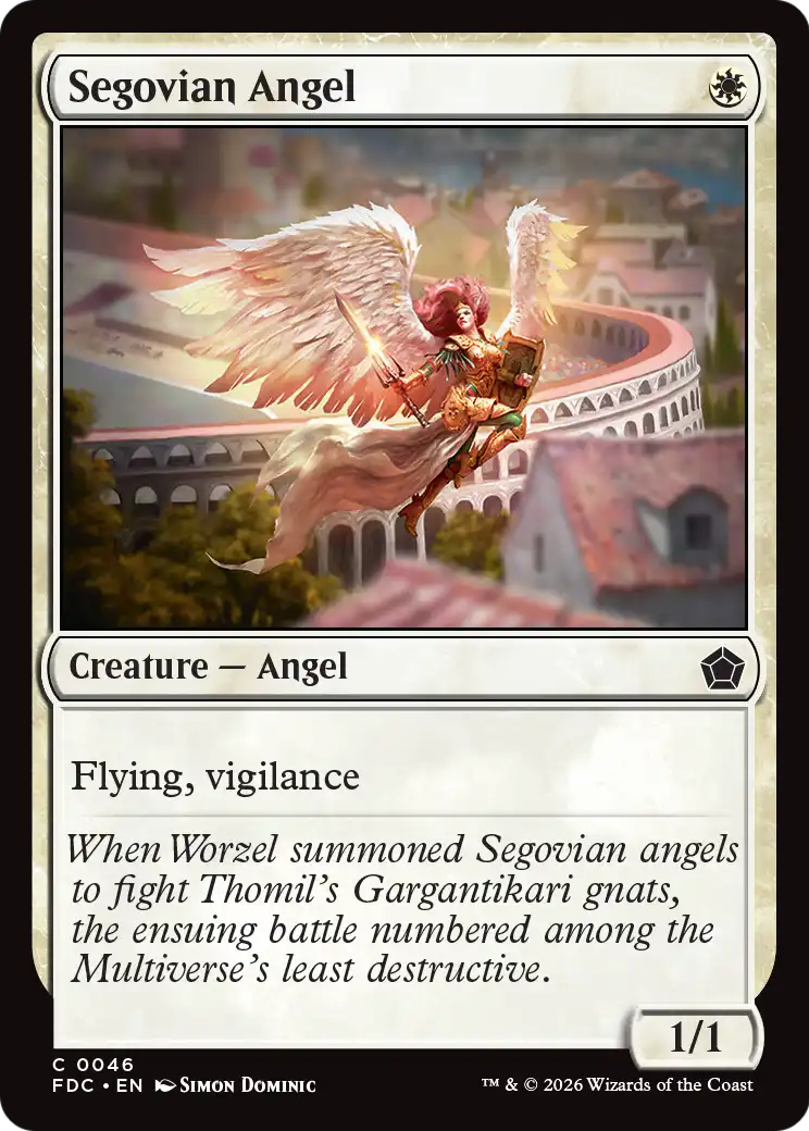 Segovian Angel [Foundations Commander] | Black Swamp Games