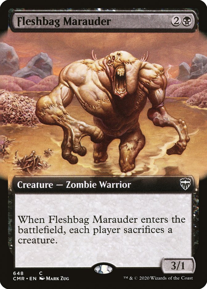 Fleshbag Marauder (Extended Art) [Commander Legends] | Black Swamp Games