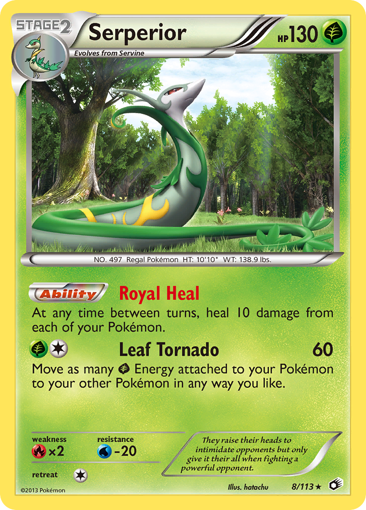 Serperior (8/113) [Black & White: Legendary Treasures] | Black Swamp Games