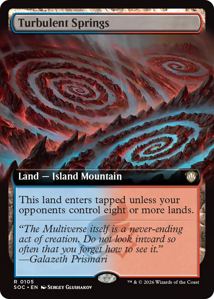 Turbulent Springs (Extended Art) [Secrets of Strixhaven Commander] | Black Swamp Games