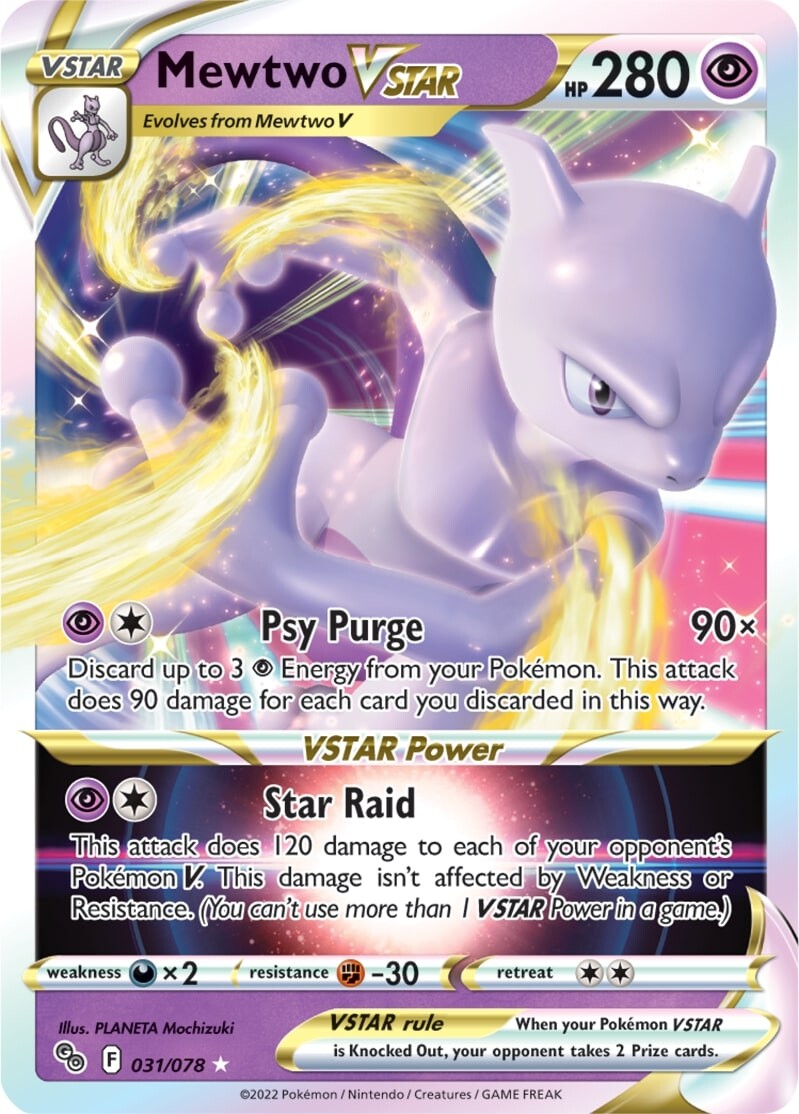 Mewtwo VSTAR (031/078) [Pokémon GO] | Black Swamp Games