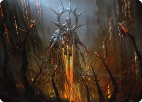 Solphim, Mayhem Dominus Art Card [Phyrexia: All Will Be One Art Series] | Black Swamp Games