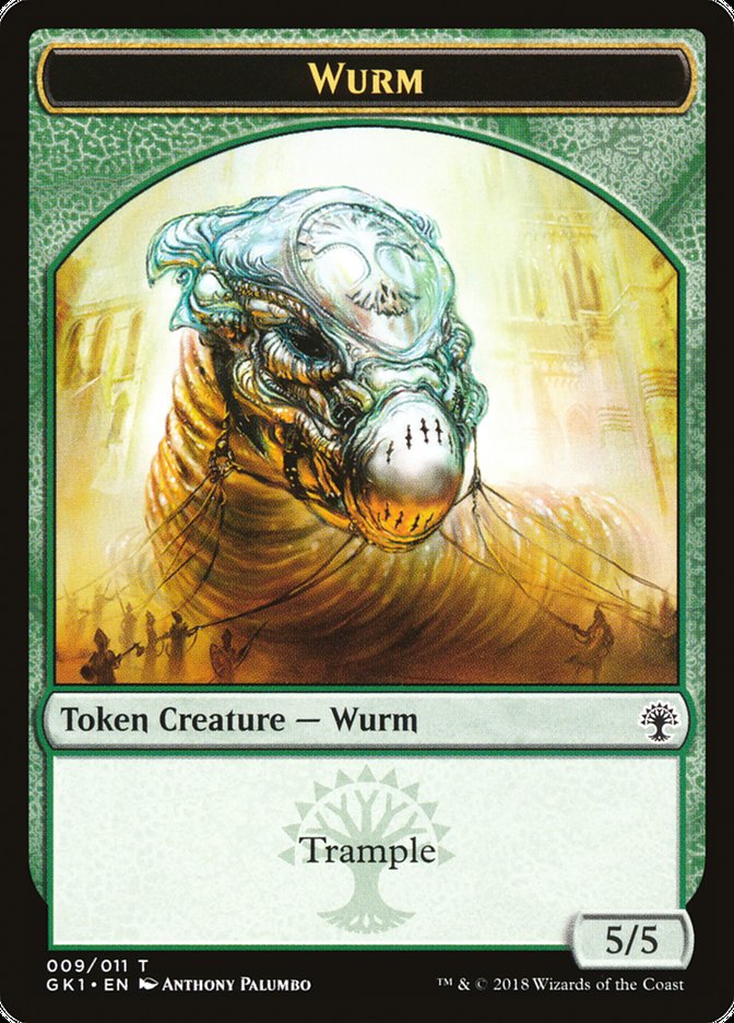 Wurm // Saproling Double-Sided Token [Guilds of Ravnica Guild Kit Tokens] | Black Swamp Games