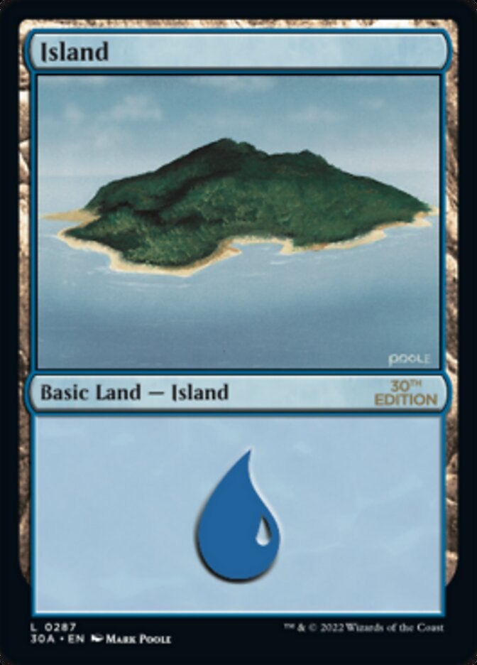 Island (287) [30th Anniversary Edition] | Black Swamp Games