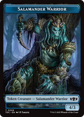 Salamander Warrior // Zombie Druid Double-Sided Token [Tarkir: Dragonstorm Commander Tokens] | Black Swamp Games