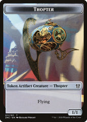 Faerie Rogue // Thopter Double-Sided Token [Zendikar Rising Commander Tokens] | Black Swamp Games