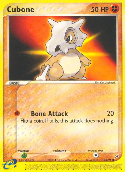 Cubone (40/95) [EX: Team Magma vs Team Aqua] | Black Swamp Games