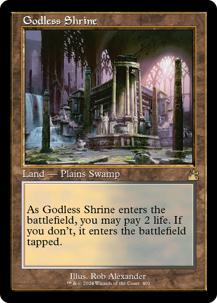 Godless Shrine (Retro) [Ravnica Remastered] | Black Swamp Games