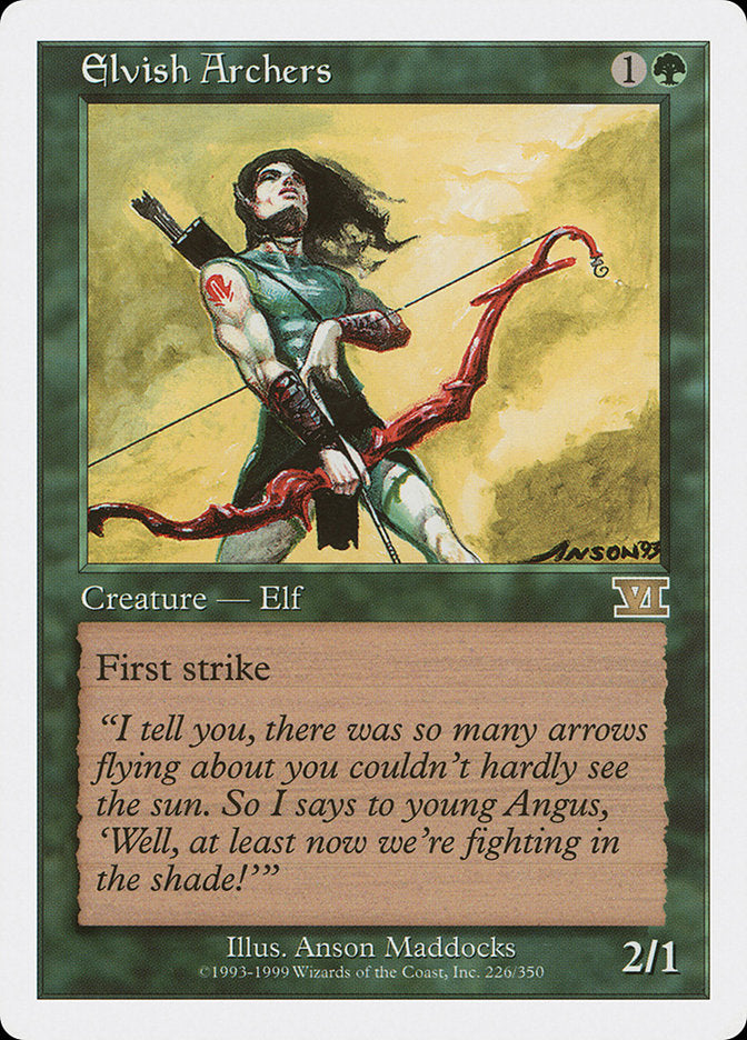 Elvish Archers [Classic Sixth Edition] | Black Swamp Games