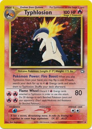 Typhlosion (18/111) [Neo Genesis Unlimited] | Black Swamp Games