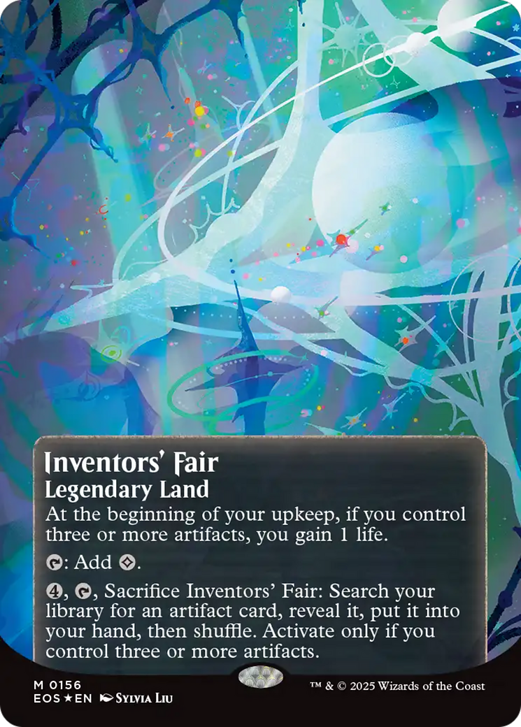 Inventors' Fair (0156) (Borderless) (Galaxy Foil) [Edge of Eternities: Stellar Sights] | Black Swamp Games