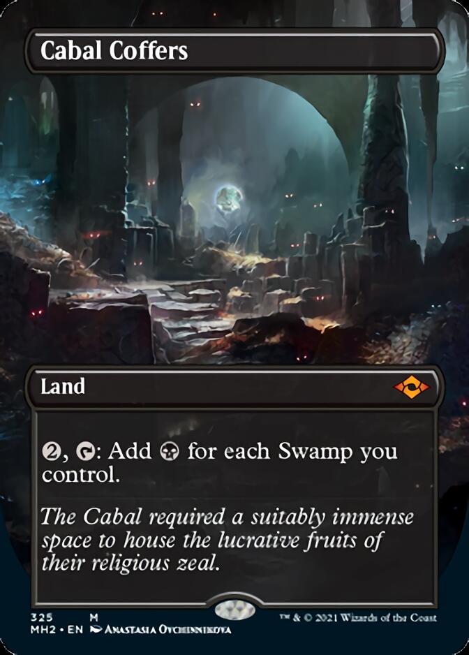 Cabal Coffers (Borderless Alternate Art) [Modern Horizons 2] | Black Swamp Games