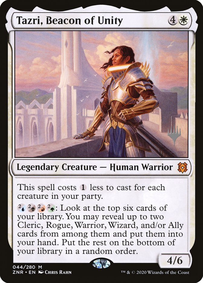 Tazri, Beacon of Unity (Promo Pack) [Zendikar Rising Promos] | Black Swamp Games