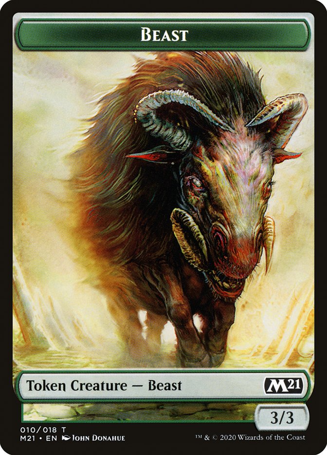 Beast Token [Core Set 2021 Tokens] | Black Swamp Games