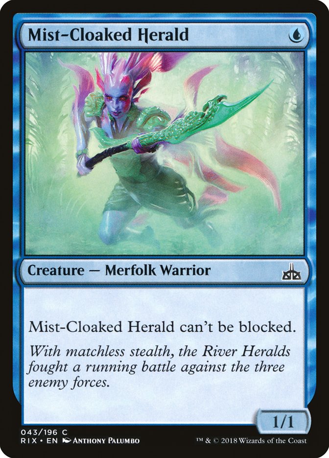 Mist-Cloaked Herald [Rivals of Ixalan] | Black Swamp Games
