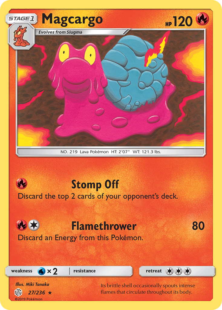 Magcargo (27/236) [Sun & Moon: Cosmic Eclipse] | Black Swamp Games