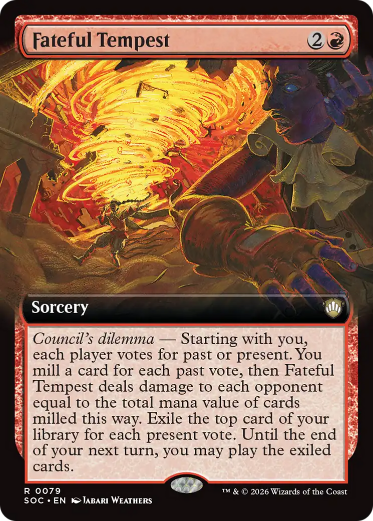 Fateful Tempest (Extended Art) [Secrets of Strixhaven Commander] | Black Swamp Games