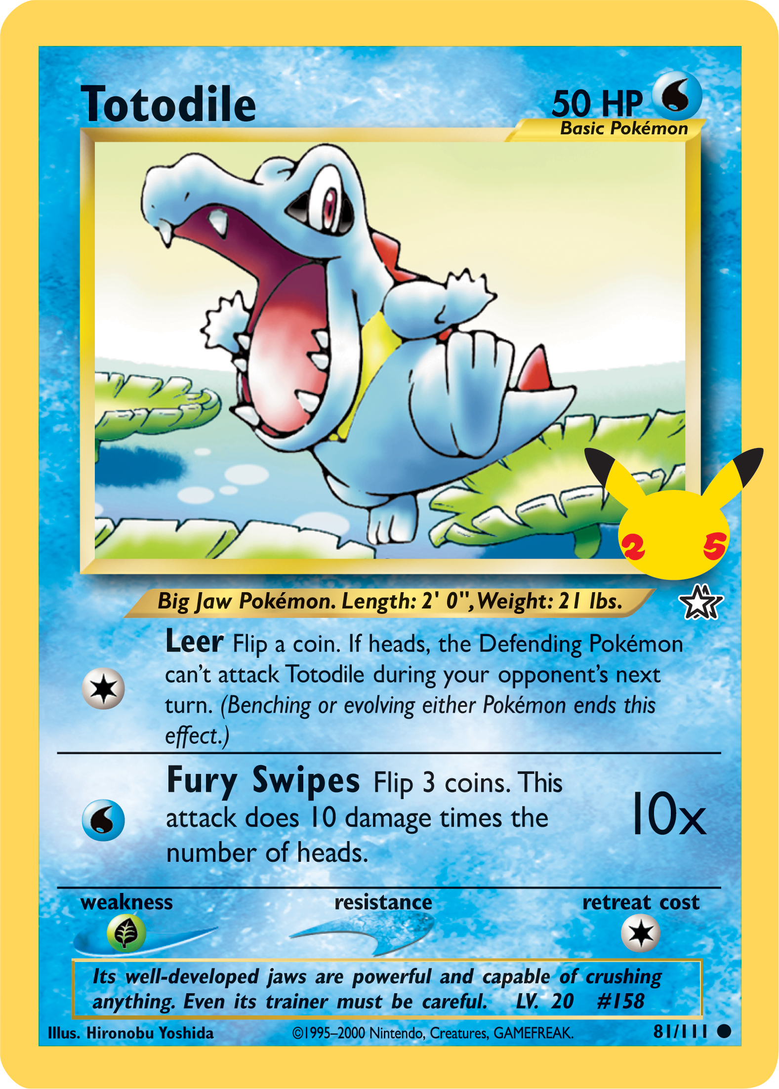 Totodile (81/111) (Jumbo Card) [First Partner Pack] | Black Swamp Games