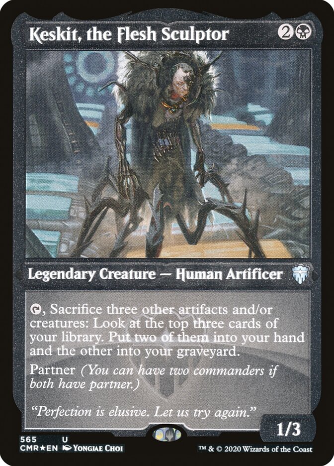 Keskit, the Flesh Sculptor (Etched) [Commander Legends] | Black Swamp Games