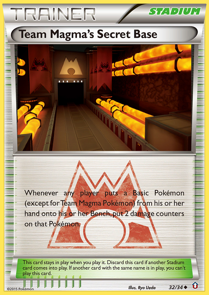 Team Magma's Secret Base (32/34) [XY: Double Crisis] | Black Swamp Games