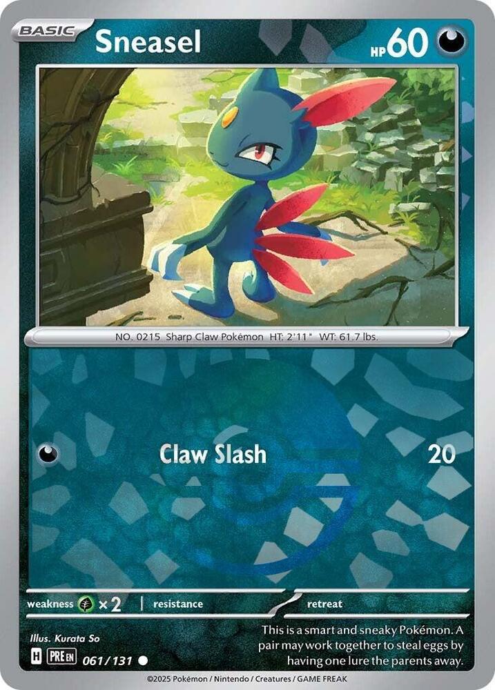 Sneasel (061/131) (Poke Ball Pattern) [Scarlet & Violet: Prismatic Evolutions] | Black Swamp Games