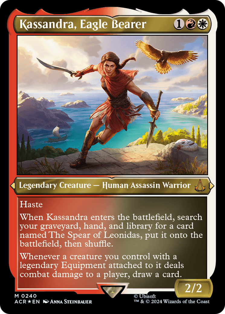 Kassandra, Eagle Bearer (Foil Etched) [Assassin's Creed] | Black Swamp Games