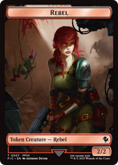 Soldier // Rebel Double-Sided Token [FINAL FANTASY Commander Tokens] | Black Swamp Games