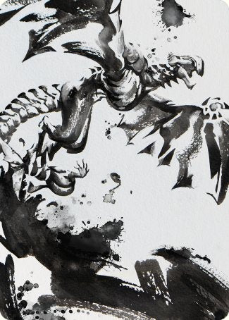 Quicksilver Fisher Art Card [Phyrexia: All Will Be One Art Series] | Black Swamp Games