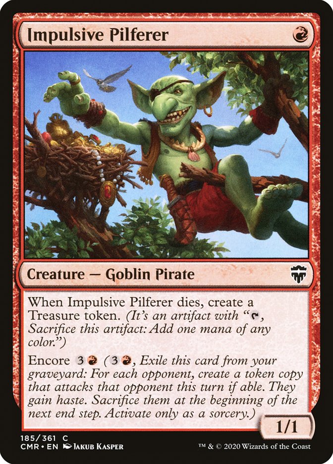 Impulsive Pilferer [Commander Legends] | Black Swamp Games