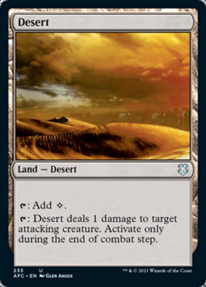 Desert [Dungeons & Dragons: Adventures in the Forgotten Realms Commander] | Black Swamp Games