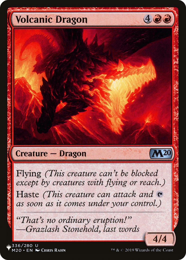 Volcanic Dragon (M20) [The List] | Black Swamp Games