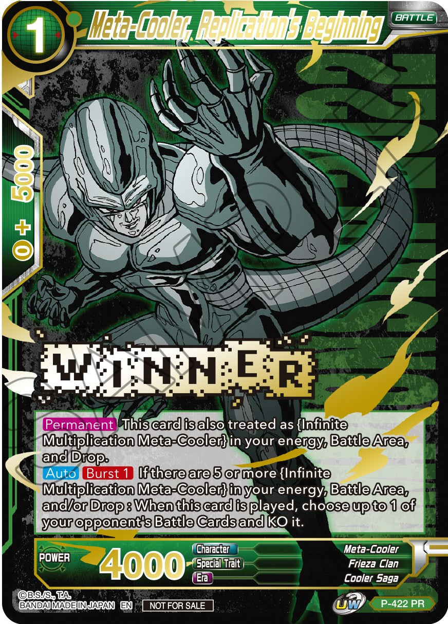 Meta-Cooler, Replication's Beginning (Championship Pack 2022 Vol.2) (Winner Gold Stamped) (P-422) [Promotion Cards] | Black Swamp Games